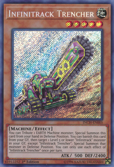 Infinitrack Trencher - INCH-EN005 - Secret Rare - 1st Edition available at 401 Games Canada