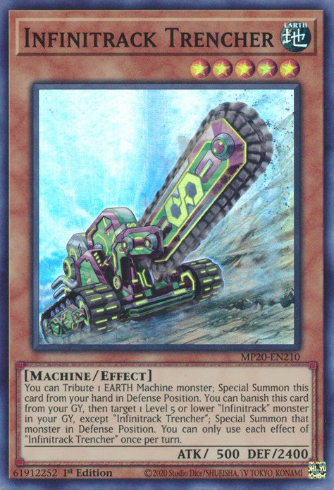 Infinitrack Trencher - MP20-EN210 - Super Rare - 1st Edition available at 401 Games Canada