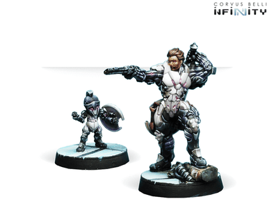 Infinity - ALEPH - Hector, Homerid Champion (Heavy Pistol, EXP CCW) available at 401 Games Canada