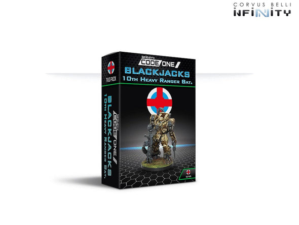 Infinity - CodeOne - Ariadna - Blackjacks, 10th Heavy ranger Bat. (AP HMG) available at 401 Games Canada