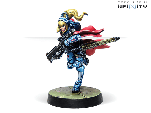 Infinity - PanOceania - Jeanne d'Arc 2.0 (Mobility Armor) (Spitfire) available at 401 Games Canada