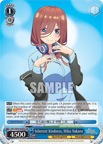 Inherent Kindness, Miku Nakano - 5HY/W90-E085S - Super Rare available at 401 Games Canada
