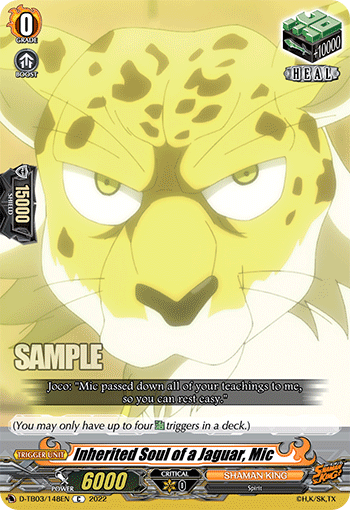 Inherited Soul of a Jaguar, Mic - D-TB03/148 - Common available at 401 Games Canada