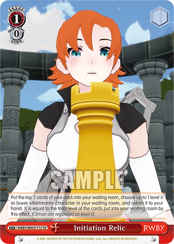 Initiation Relic - RWBY/WX03-ET12 - Trial Deck available at 401 Games Canada