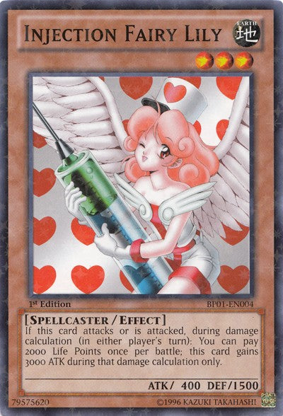 Injection Fairy Lily - BP01-EN004 - Starfoil Rare - 1st Edition available at 401 Games Canada