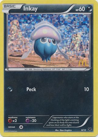 Inkay - 6/12 - McDonald's Holo - Promo available at 401 Games Canada