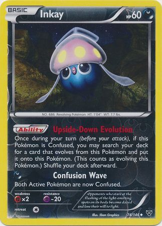 Inkay - 74/146 - Uncommon - Reverse Holo available at 401 Games Canada