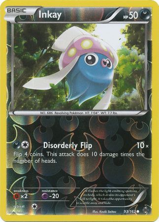 Inkay - 93/162 - Common - Reverse Holo available at 401 Games Canada