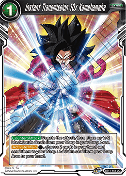 Instant Transmission 10x Kamehameha - BT11-151 - Uncommon available at 401 Games Canada