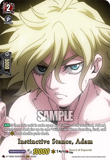 Instinctive Stance, Adam - D-TB02/RGR45 - Ragnarok Rare available at 401 Games Canada