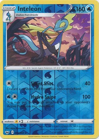 Inteleon - 059/202 - Rare - Reverse Holo available at 401 Games Canada