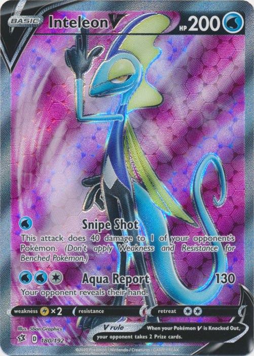 Inteleon V - 180/192 - Full Art Ultra Rare available at 401 Games Canada