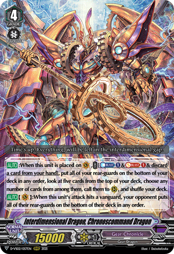 Interdimensional Dragon, Chronoscommand Dragon - D-VS02/057 - Triple Rare available at 401 Games Canada