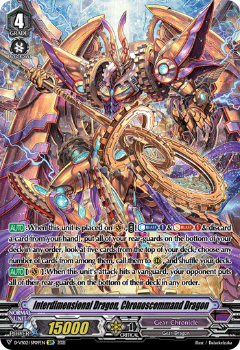 Interdimensional Dragon, Chronoscommand Dragon - D-VS02/SP09 - SP available at 401 Games Canada