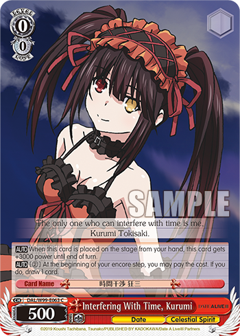 Interfering With Time, Kurumi - DAL/W99-E063 - Common available at 401 Games Canada