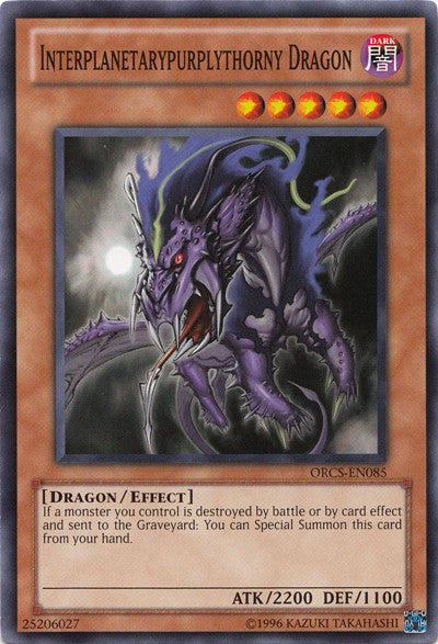 Interplanetarypurplythorny Dragon - ORCS-EN085 - Common - Unlimited available at 401 Games Canada
