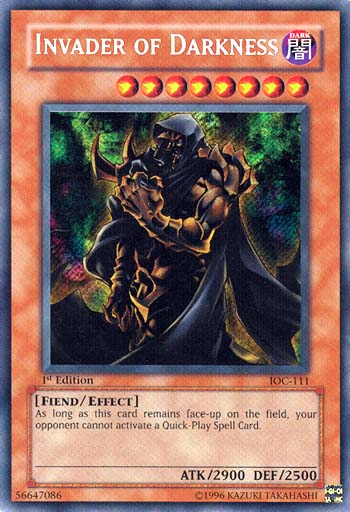 Invader of Darkness - IOC-111 - Secret Rare - 1st Edition available at 401 Games Canada