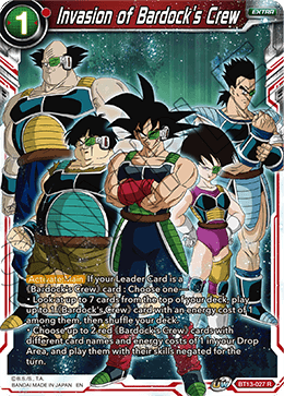 Invasion of Bardock's Crew - BT13-027 - Rare (FOIL) available at 401 Games Canada