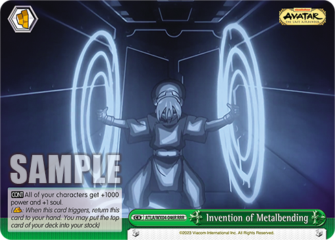 Invention of Metalbending - ATLA/WX04-E046R - Triple Rare available at 401 Games Canada