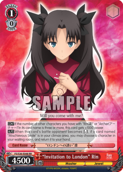 "Invitation to London" Rin - FS/S36-E048 - Double Rare available at 401 Games Canada