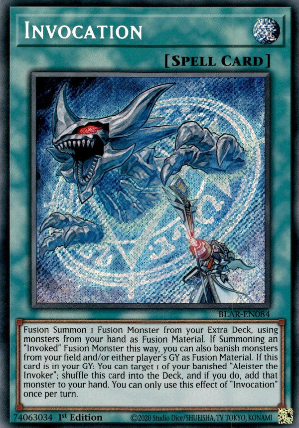 Invocation - BLAR-EN084 - Secret Rare - 1st Edition available at 401 Games Canada