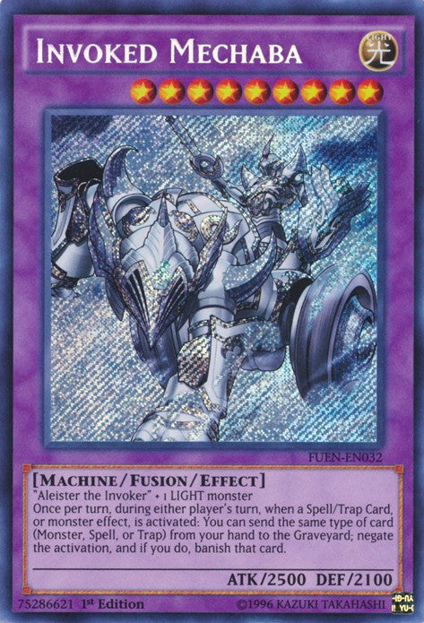 Invoked Mechaba - FUEN-EN032 - Secret Rare - 1st Edition available at 401 Games Canada