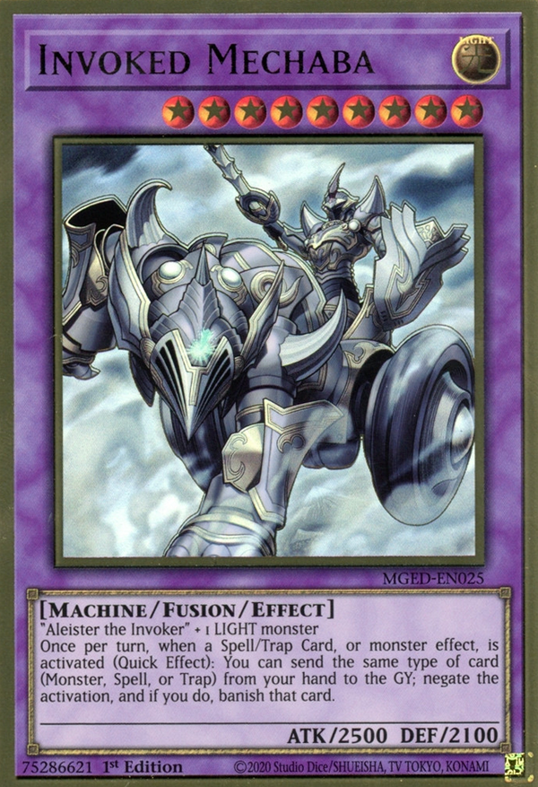 Invoked Mechaba - MGED-EN025 - Premium Gold Rare - 1st Edition available at 401 Games Canada
