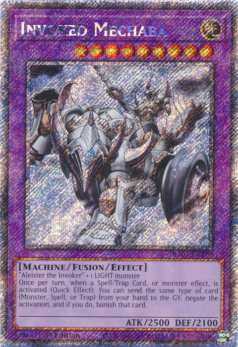Invoked Mechaba (Platinum Secret Rare) - RA04-EN279 - Platinum Secret Rare - 1st Edition