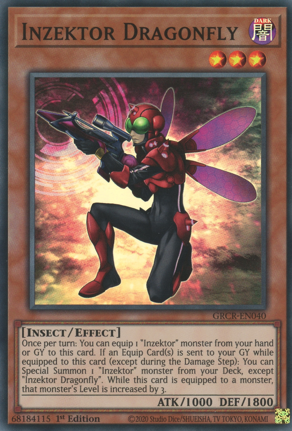 Inzektor Dragonfly - GRCR-EN040 - Super Rare - 1st Edition available at 401 Games Canada