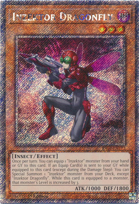Inzektor Dragonfly (Platinum Secret Rare) - RA04-EN172 - Platinum Secret Rare - 1st Edition