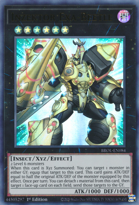 Inzektor Exa-Beetle - BROL-EN084 - Ultra Rare - 1st Edition available at 401 Games Canada