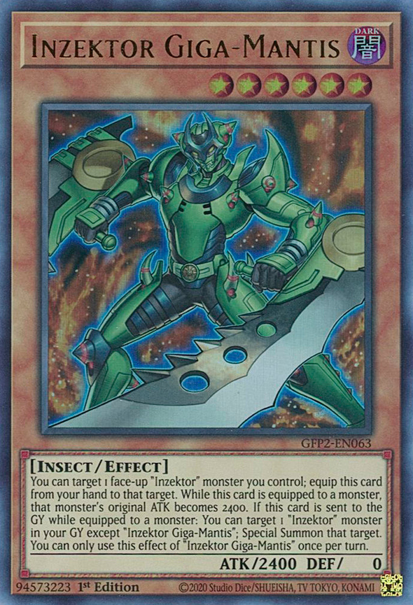 Inzektor Giga-Mantis - GFP2-EN063 - Ultra Rare - 1st Edition available at 401 Games Canada