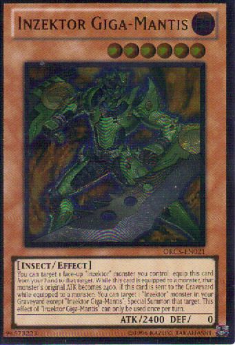 Inzektor Giga-Mantis - ORCS-EN021 - Ultimate Rare - Unlimited available at 401 Games Canada