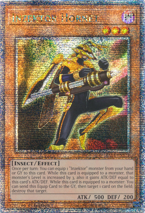 Inzektor Hornet - RA04-EN171 - Quarter Century Secret Rare - 1st Edition