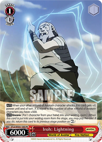 Iroh: Lightning - ATLA/WX04-E108 - Promo available at 401 Games Canada