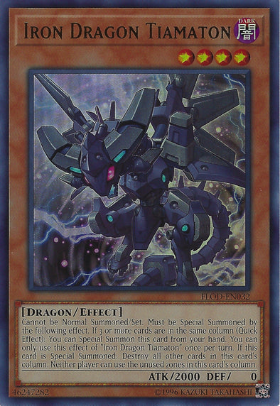 Iron Dragon Tiamaton - FLOD-EN032 - Ultra Rare - Unlimited available at 401 Games Canada