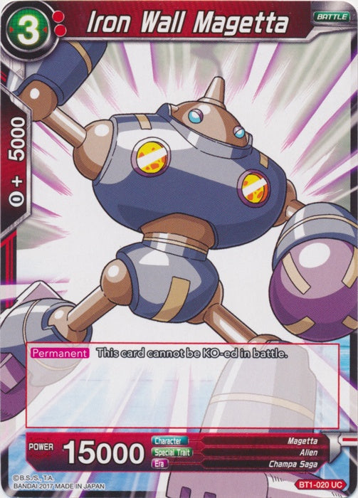 Iron Wall Magetta - BT1-020 - Uncommon available at 401 Games Canada