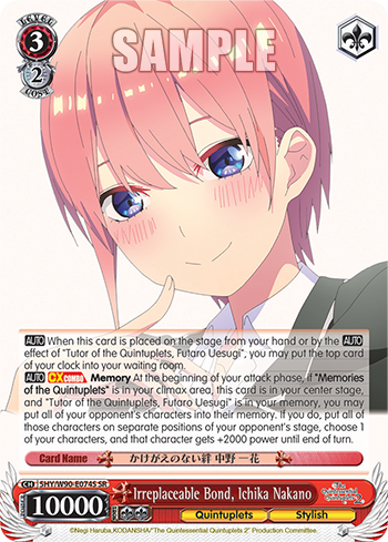 Irreplaceable Bond, Ichika Nakano - 5HY/W90-E074S - Super Rare available at 401 Games Canada