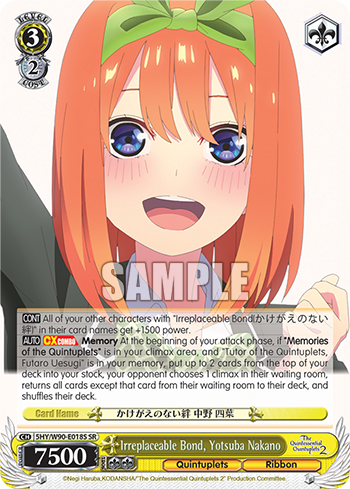 Irreplaceable Bond, Yotsuba Nakano - 5HY/W90-E018S - Super Rare available at 401 Games Canada