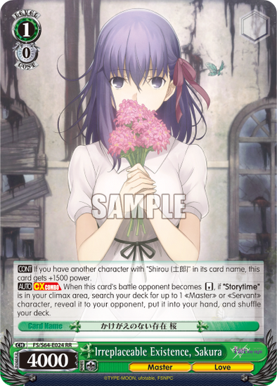 Irreplaceable Existence, Sakura - FS/S64-E024 - Double Rare available at 401 Games Canada