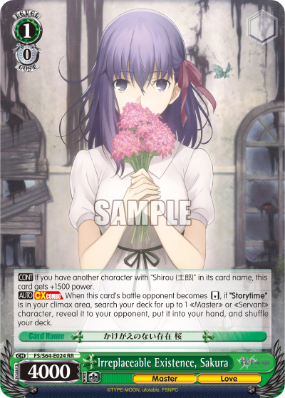 Irreplaceable Existence, Sakura - FS/S64-E024 - Double Rare available at 401 Games Canada