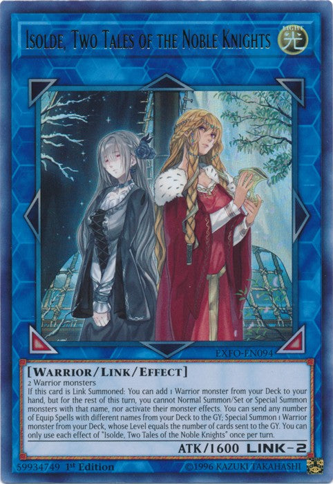 Isolde, Two Tales of the Noble Knights - EXFO-EN094 - Ultra Rare - 1st Edition available at 401 Games Canada