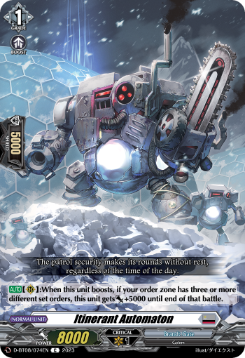 Itinerant Automaton - D-BT08/074 - Common available at 401 Games Canada