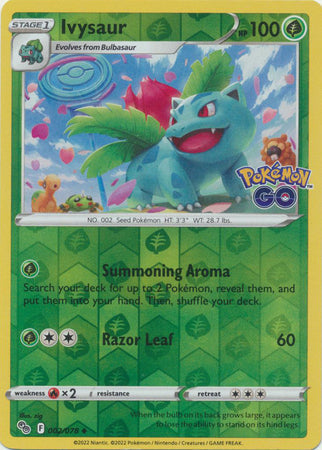 Ivysaur - 002/078 - Uncommon - Reverse Holo available at 401 Games Canada