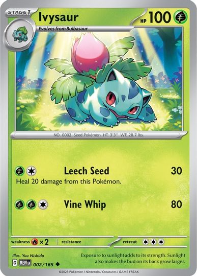 Ivysaur - 002/165 - Uncommon available at 401 Games Canada