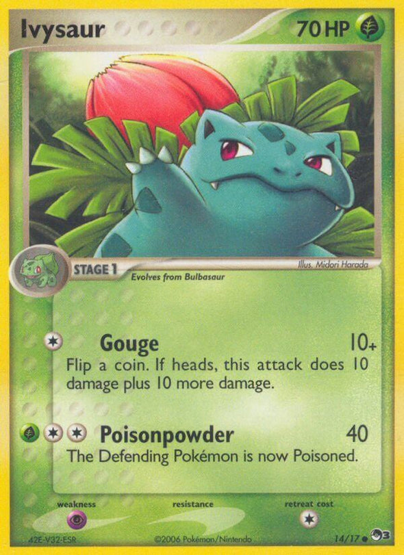 Ivysaur - 14/17 - Common available at 401 Games Canada