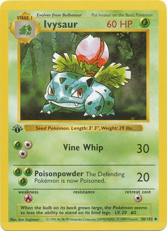 Ivysaur - 30/102 - Uncommon - 1st Edition available at 401 Games Canada