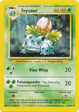 Ivysaur - 30/102 - Uncommon - Unlimited available at 401 Games Canada