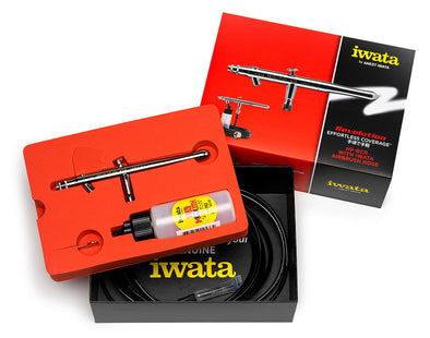 Iwata - Airbrushes - Iwata Revolution HP-BCR Siphon Feed Dual Action Airbrush w/ Hose Set available at 401 Games Canada