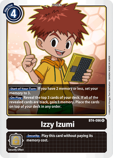 Izzy Izumi - BT4-096 - Rare available at 401 Games Canada